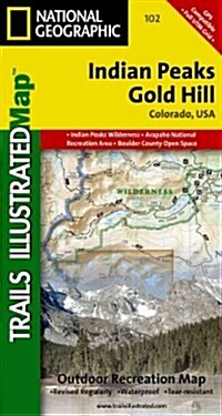 Indian Peaks, Gold Hill Map (Folded, 2019, Revised)