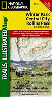 Winter Park, Central City, Rollins Pass Map (Folded, 2019)