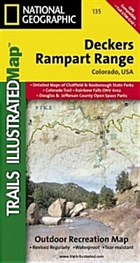 Deckers, Rampart Range Map (Folded, 2019)