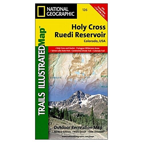 Holy Cross, Ruedi Reservoir Map (Folded, 2019)