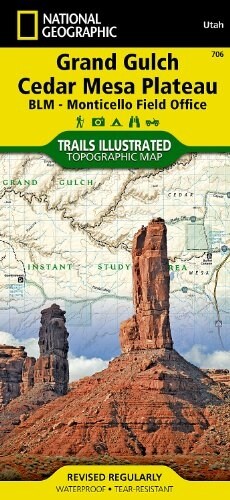 Grand Gulch, Cedar Mesa Plateau Map [Blm - Monticello Field Office] (Folded, 2020)