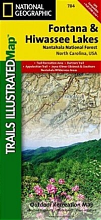 Fontana and Hiwassee Lakes Map [Nantahala National Forest] (Folded, 2020)