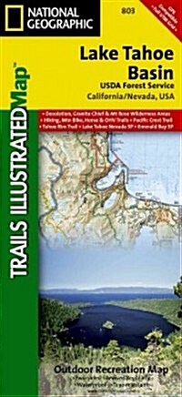 Lake Tahoe Basin Map [Us Forest Service] (Folded, 2023)