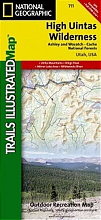 High Uintas Wilderness Map [Ashley and Wasatch-Cache National Forests] (Folded, 2020)