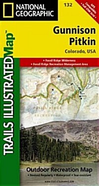 Gunnison, Pitkin Map (Folded, 2019, Revised)