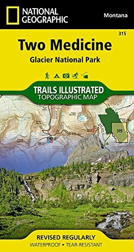 Two Medicine: Glacier National Park Map (Folded, 2021)