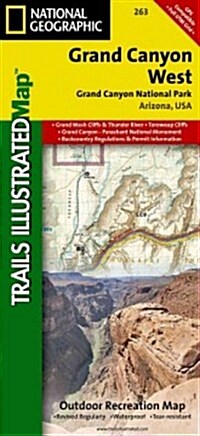 Grand Canyon West Map [Grand Canyon National Park] (Folded, 2024)
