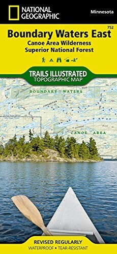 Boundary Waters East Map [Canoe Area Wilderness, Superior National Forest] (Folded, 2020)