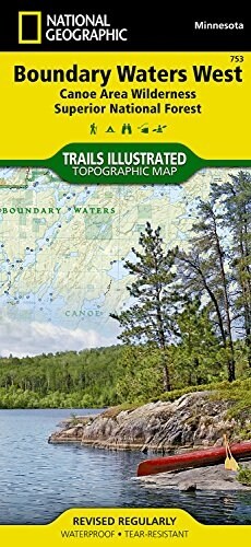 Boundary Waters West Map [Canoe Area Wilderness, Superior National Forest] (Folded, 2020)