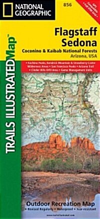 Flagstaff, Sedona Map [Coconino and Kaibab National Forests] (Folded, 2023)