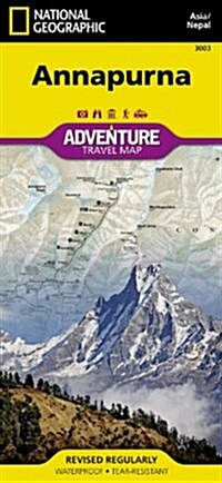 National Geographic Adventure Map Annapurna (Paperback, FOL, LAM, MA)