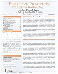 Leading Through Teams: Issue 10 (Paperback)