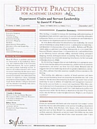 Department Chairs and Servant Leadership: Issue 12 (Paperback)