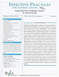 Legal Issues for Academic Leaders: Issue 2 (Paperback)