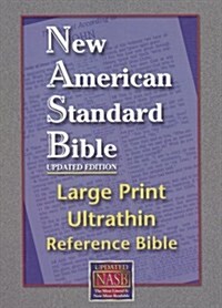 Large Print Ultrathin Reference Bible-NASB [With Velvet Book Holder] (Leather, Updated)