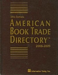 American Book Trade Directory 2008-2009 (Hardcover, 54th)