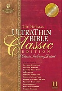 Ultrathin Reference Bible-Hcsb-Classic (Bonded Leather)