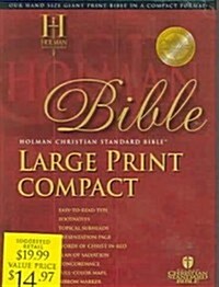 Large Print Compact Bible-Hcsb (Bonded Leather)