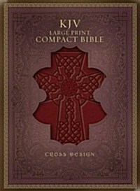 Large Print Compact Bible-KJV-Cross Design (Imitation Leather)