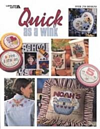 [중고] Quick as a Wink Cross Stitch (Leisure Arts #2888) (Paperback)