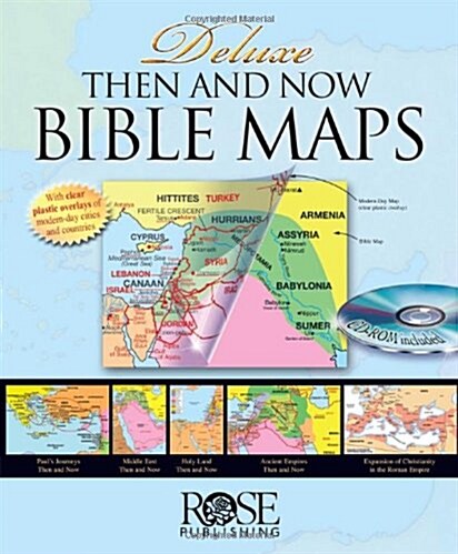 Deluxe Then and Now Bible Maps [With CDROM] (Spiral)