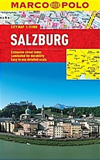 Salzburg Marco Polo Laminated City Map (Folded)
