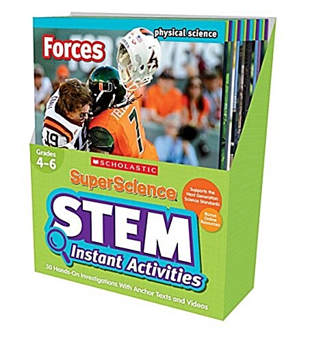 Superscience STEM Instant Activities: Grades 4-6: 30 Hands-On Investigations with Anchor Texts and Videos (Boxed Set)