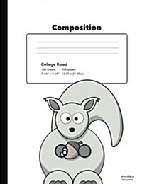 Cute Squirrel Composition Book College Rule (Paperback, NTB)