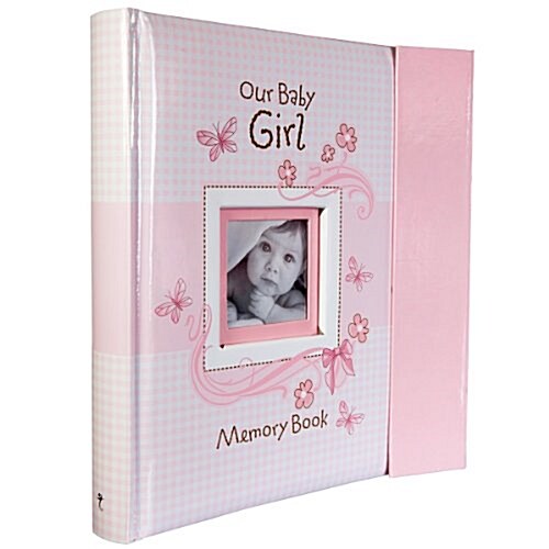 Christian Art Gifts Girl Baby Book of Memories Pink Keepsake Photo Album Our Baby Girl Memory Book Baby Book with Bible Verses, the First Year (Hardcover)