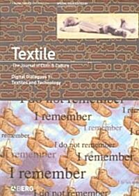 Textile : The Journal of Cloth and Culture (Paperback)