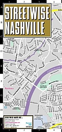 Streetwise Nashville Map - Laminated City Street Map of Nashville, Tennessee: Folding Pocket Size Travel Map (Other, 2008 Updated)