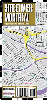 Streetwise Montreal Map - Laminated City Street Map of Montreal, Canada: Folding Pocket Size Travel Map (Folded, 2015 Updated)