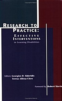 Research to Practice: Effective Interventions in Learning Disabilities (Paperback)