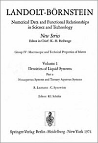Nonaqueous Systems and Ternary Aqueous Systems / Nichtw?serige Systeme Und Tern?e W?serige Systeme (Hardcover, 1974)