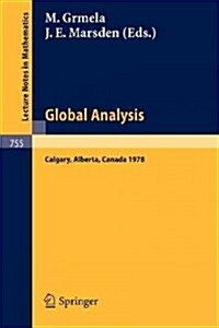 Global Analysis: Proceedings of the Biennial Seminar of the Canadian Mathematical Congress, Calgary, Alberta, June 12-27, 1978 (Paperback, 1979)