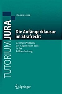 Die Anf?gerklausur Im Strafrecht: Zentrale Probleme Des Allgemeinen Teils in Der Fallbearbeitung (Paperback)