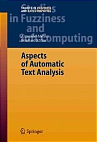 Aspects of Automatic Text Analysis (Paperback)