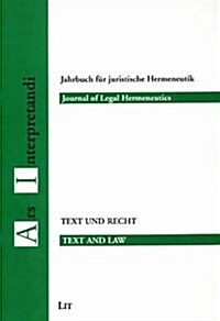 Journal of Legal Hermeneutics (Paperback)