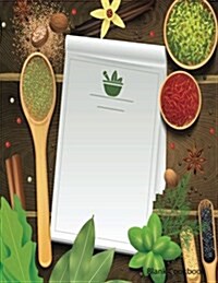 Blank Cookbook: Notepad 40 (Paperback)