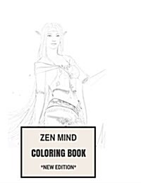 Zen Mind Coloring Book: Eastern Taoist and Buddhism Symbols Antistress Inspired Adult Coloring Book (Paperback)