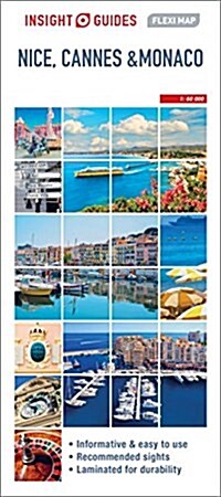 Insight Flexi Map Nice, Cannes and Monaco Map (Sheet Map, 4 Revised edition)