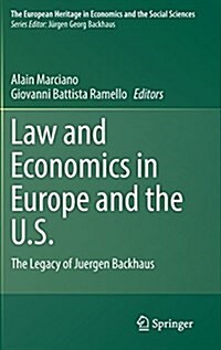 Law and Economics in Europe and the U.S.: The Legacy of Juergen Backhaus (Hardcover, 2016)