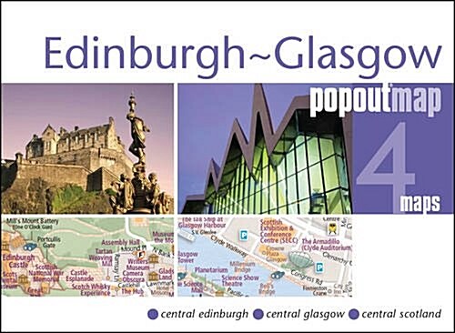 Edinburgh and Glasgow PopOut Map (Sheet Map, folded)