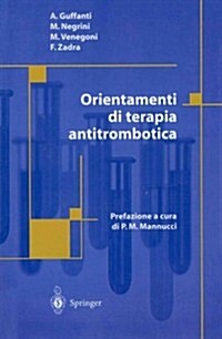 Orientamenti Di Terapia Antitrombotica (Paperback)