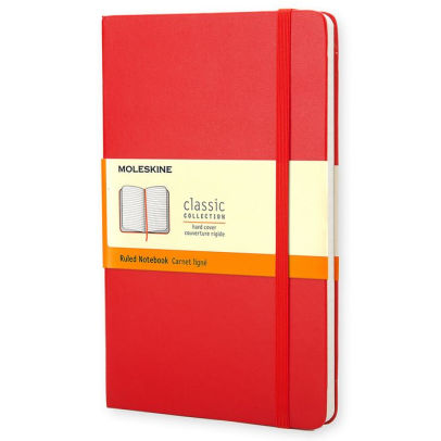 Moleskine Classic Notebook, Large, Ruled, Red, Hard Cover (5 X 8.25) (Other)