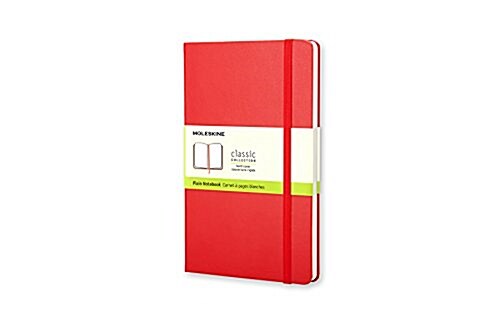 Moleskine Classic Notebook, Large, Plain, Red, Hard Cover (5 X 8.25) (Other)