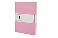 Moleskine Volant Notebook (Set of 2 ), Extra Large, Plain, Pink Magenta, Magenta, Soft Cover (7.5 X 10) (Other)