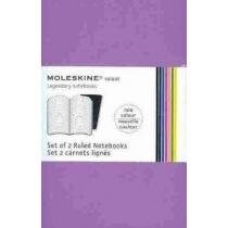 Moleskine Volant Notebook (Set of 2 ), Pocket, Ruled, Light Violet, Brilliant Violet, Soft Cover (3.5 X 5.5) (Other)