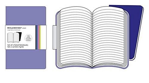 Moleskine Volant Ruled Notebook: Large Purple (Paperback)
