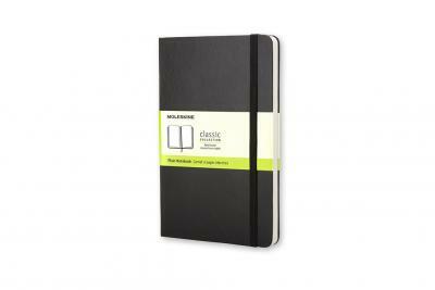 Moleskine Classic Notebook, Pocket, Plain, Black, Hard Cover (3.5 X 5.5) (Imitation Leather)